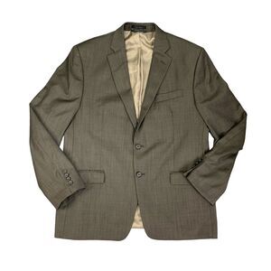 Vintage Lauren Ralph Lauren Blazer Mens 46 Otter Brown Single Breasted Wool
